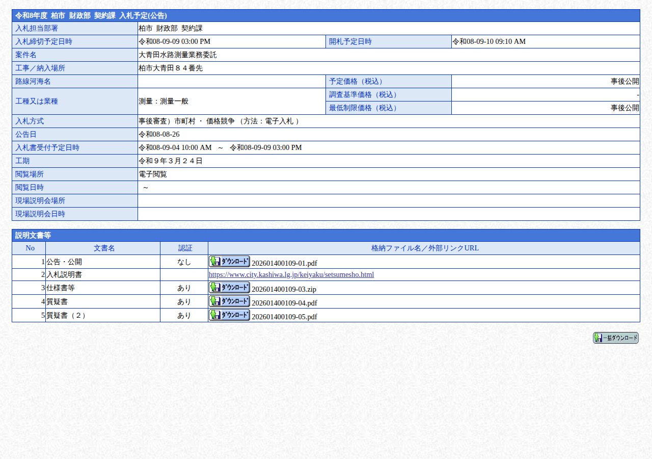 公告詳細ページの保存時点のスクリーンショット