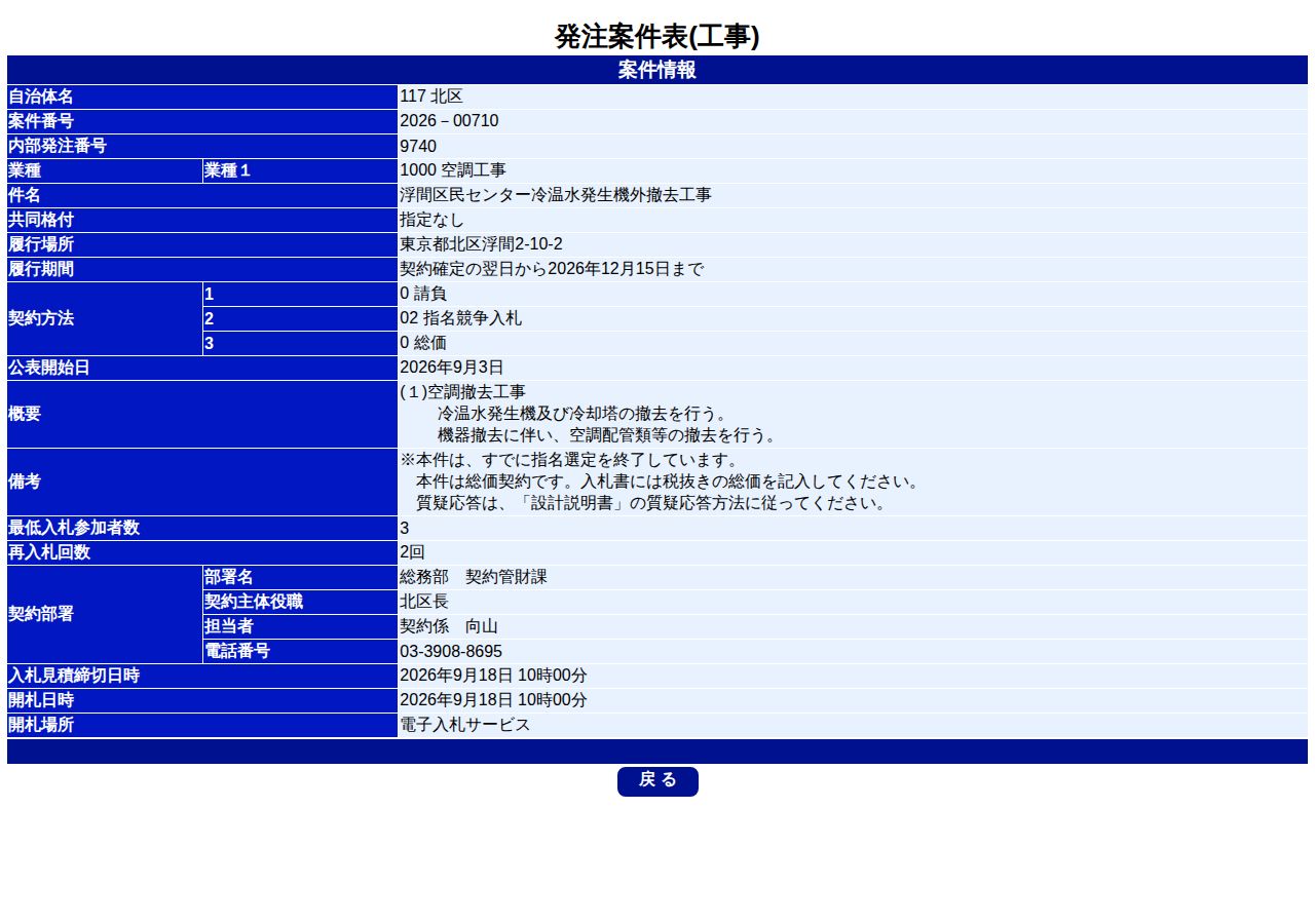 公告詳細ページの保存時点のスクリーンショット