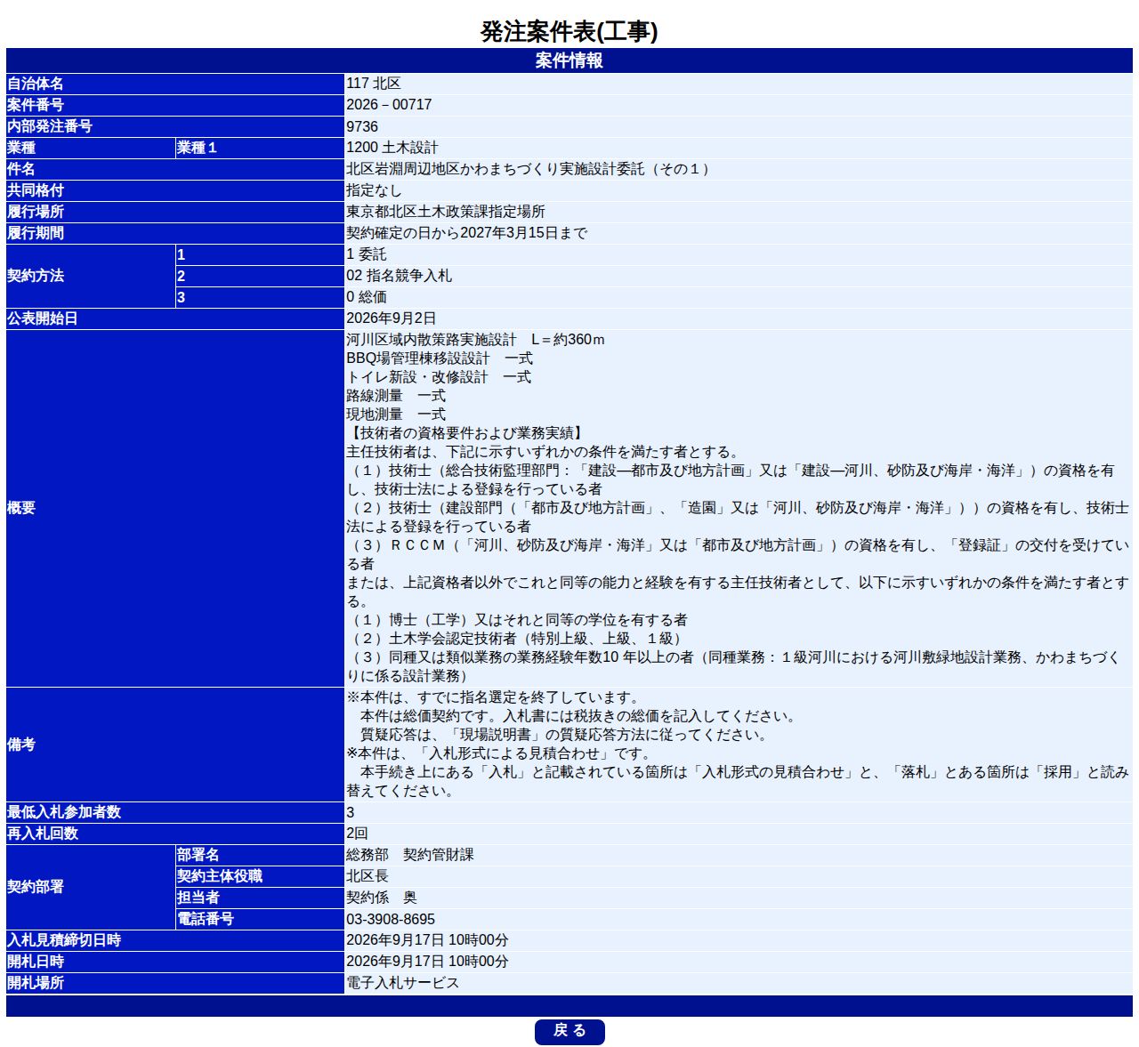 公告詳細ページの保存時点のスクリーンショット
